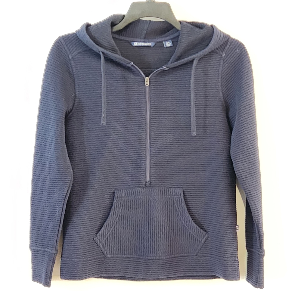 Cutter & Buck Navy Women's‎ Coastal Half-Zip Hoodie Size S/P Casual